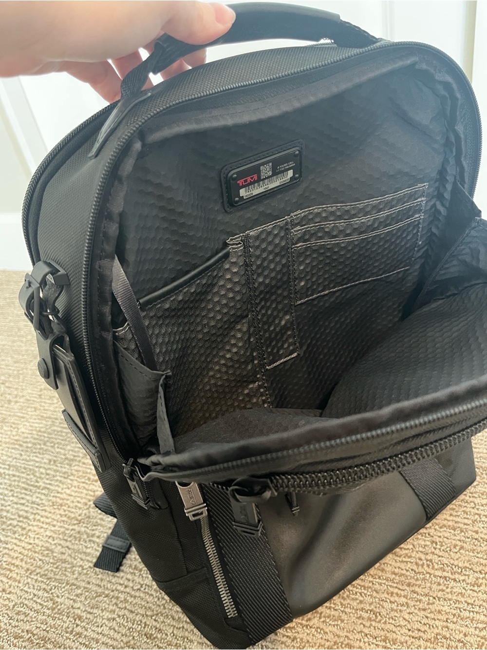 Tumi Alpha Bravo Davis Black Backpack - Picture 4 of 6